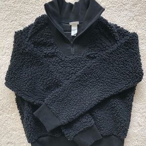H&M Sherpa Zip Up Sweatshirt